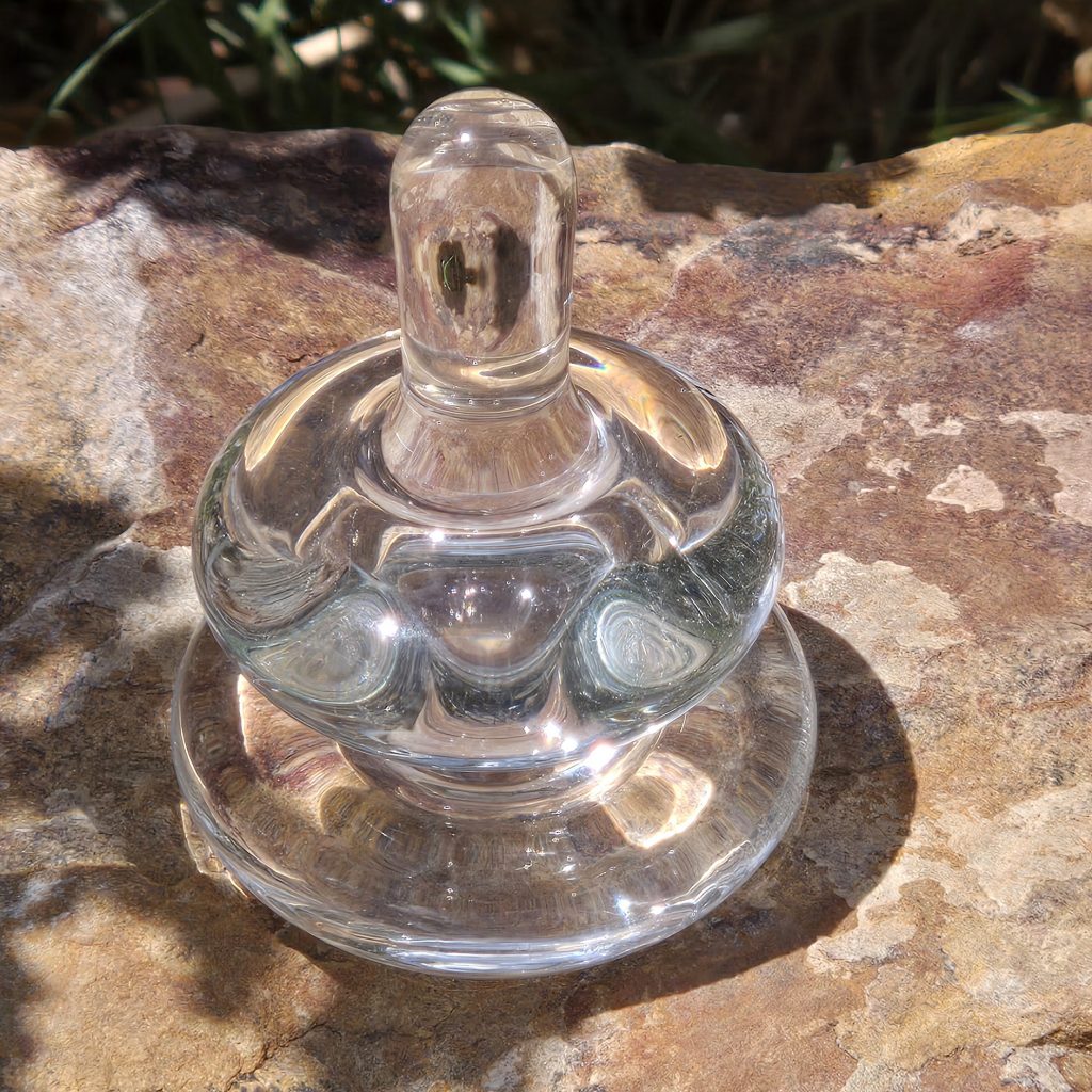 Clear Spinning Top