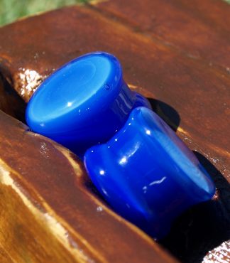 3/4" Trillium Blue Gauge Plugs